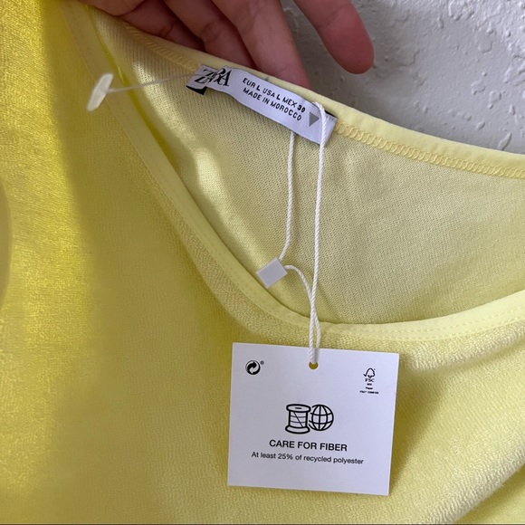 NWT Zara One shoulder tank crop L - Picture 3 of 6